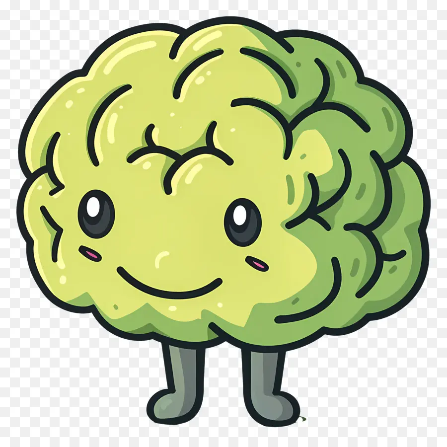 Lindo Cerebro，Cerebro Sonriente PNG