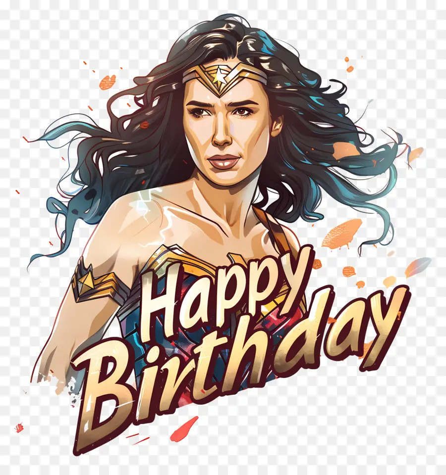 Cumpleaños，Wonderwoman PNG