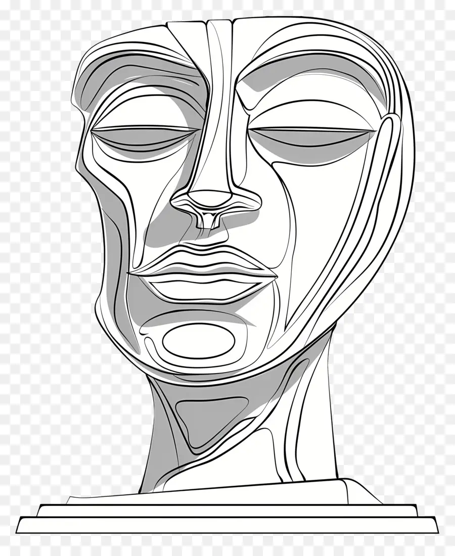 Cabeza De Escultura，La Cara PNG