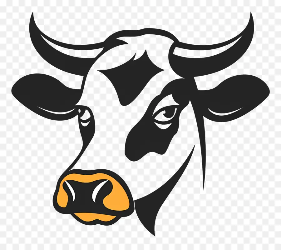 Diseño Simple，La Vaca Negra PNG