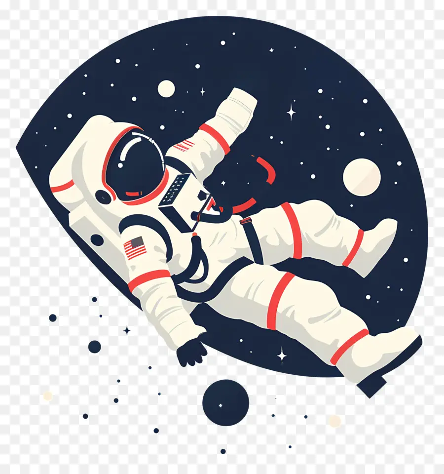 Astronauta Flotante，Astronauta PNG