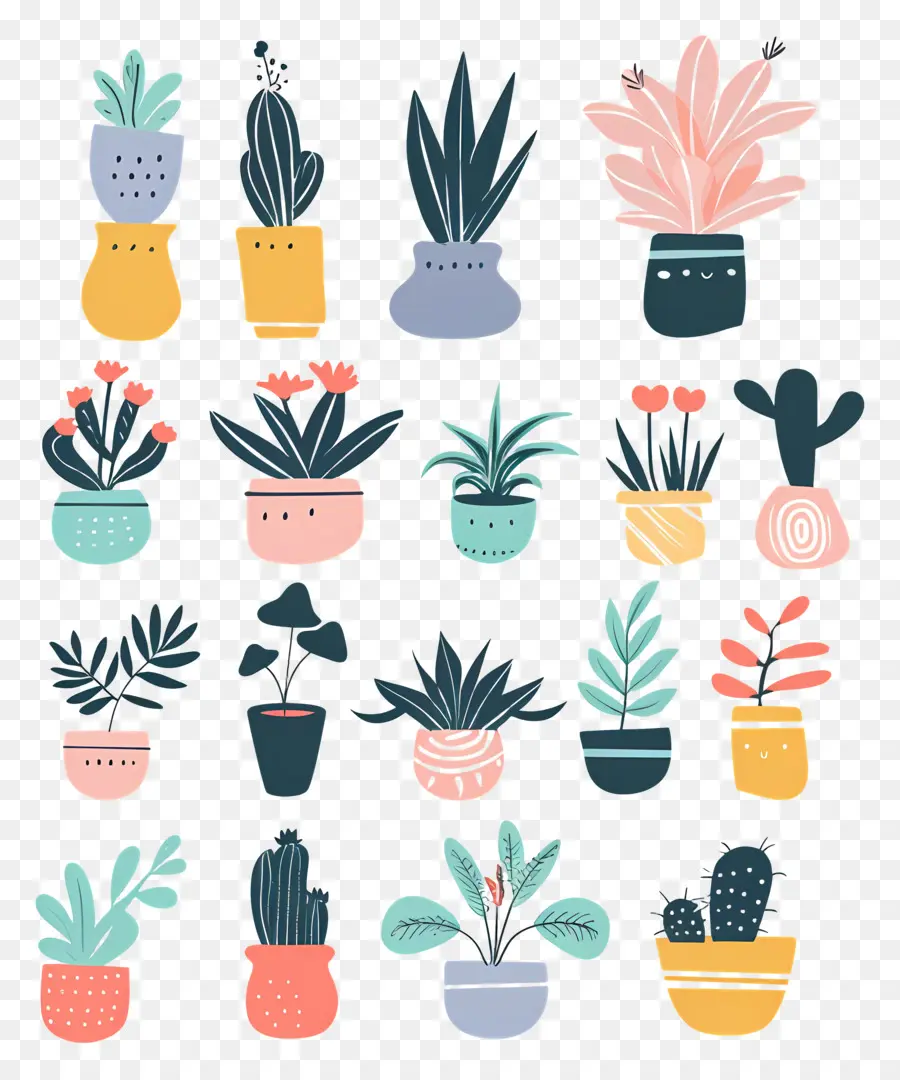 Plantas，Plantas En Macetas PNG