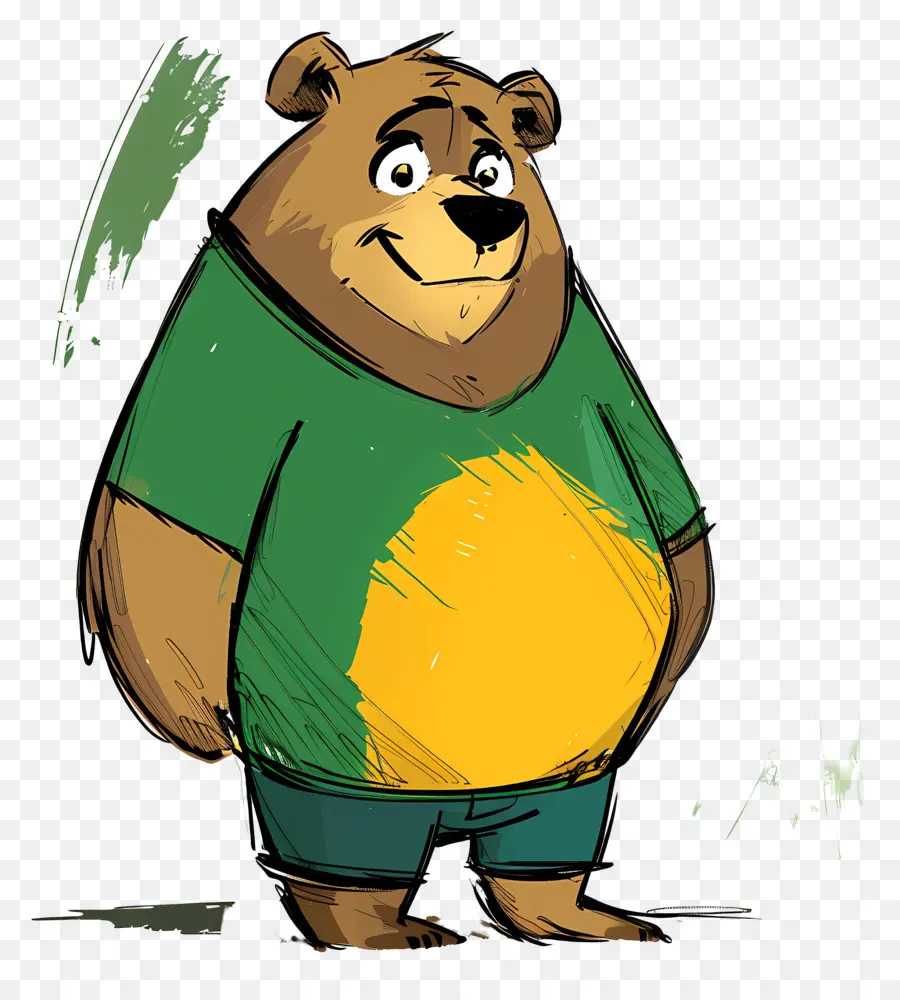 Cartoon Bear，Oso PNG