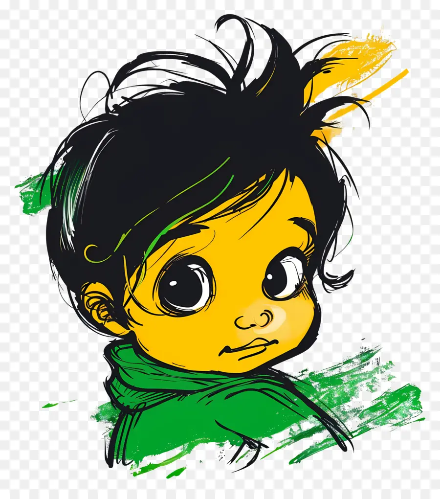 De Dibujos Animados De Bebé Niña，Personaje De Dibujos Animados PNG