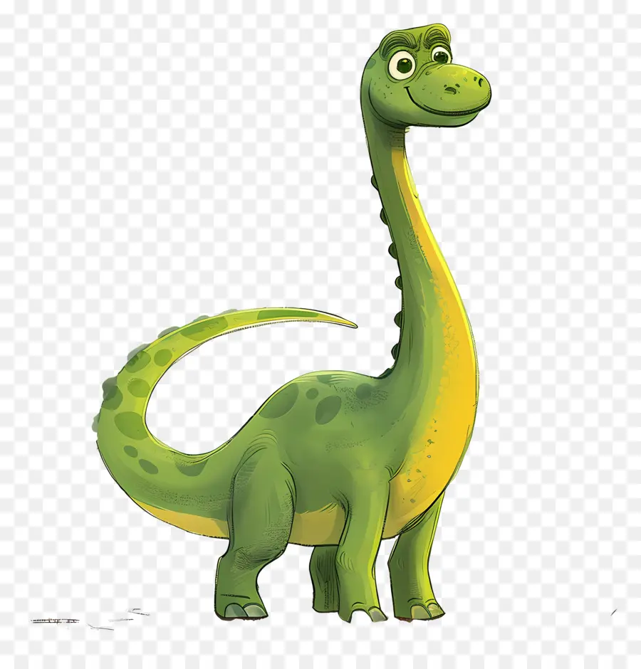 Dinosaurio De Dibujos Animados，Dinosaurio Verde PNG