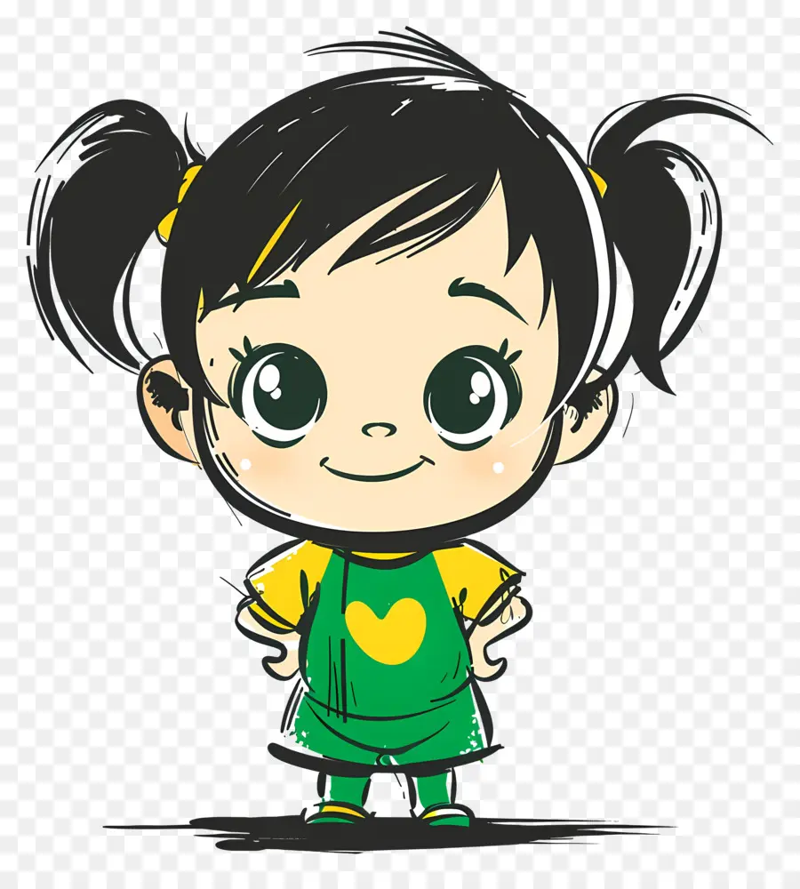 De Dibujos Animados De Bebé Niña，Personaje De Dibujos Animados PNG