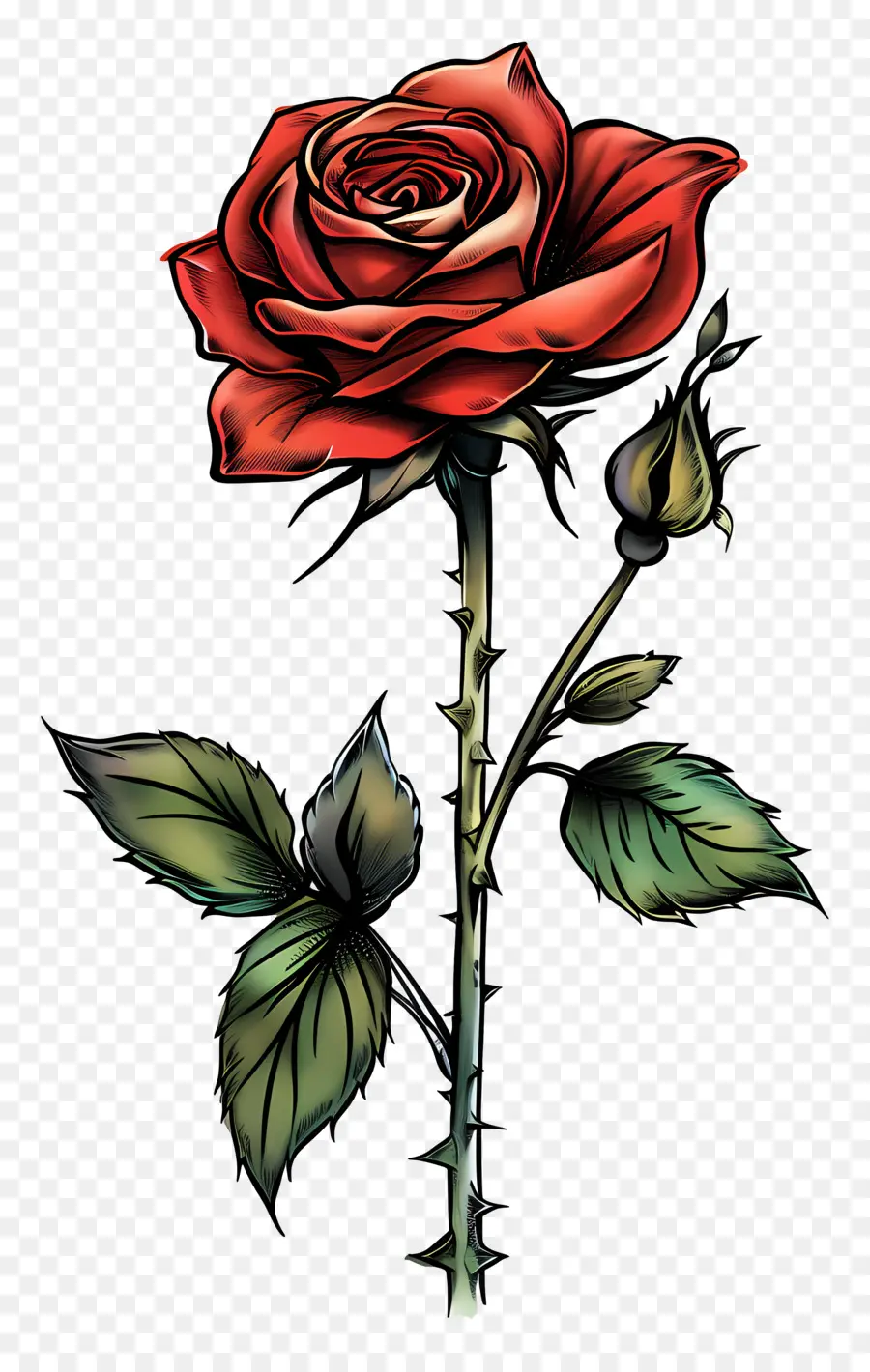 Solo Rose，Rosa Roja PNG