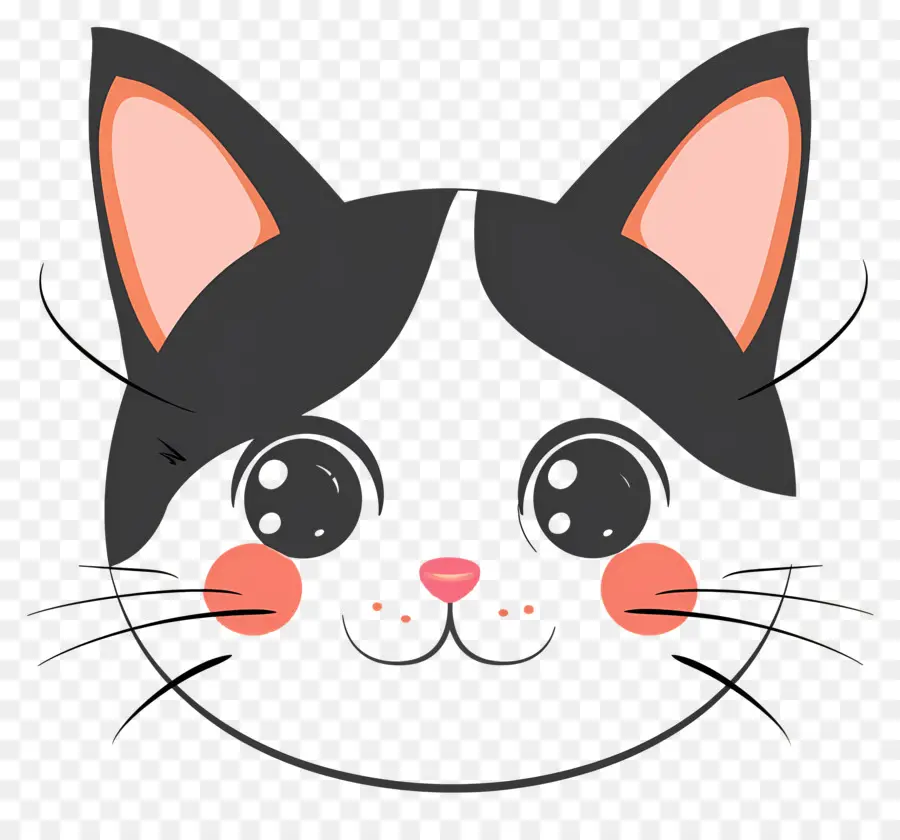 Gato Lindo Rostro，Gato Negro PNG