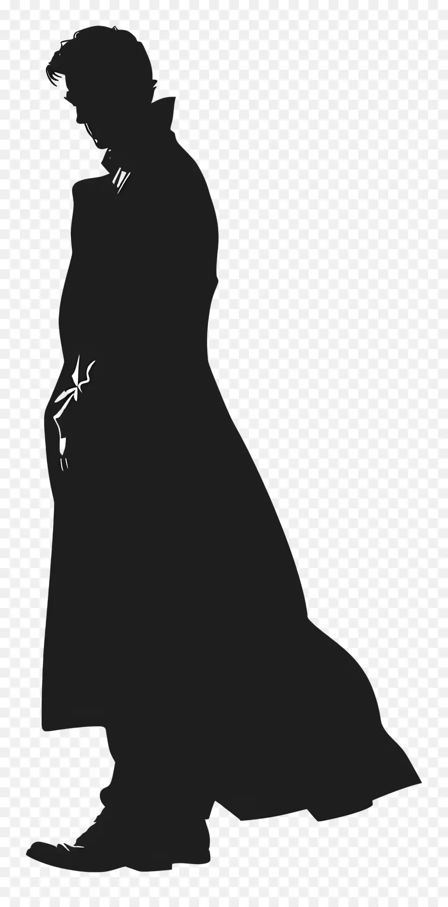 Sherlock Holmes Silhouette，Silueta PNG