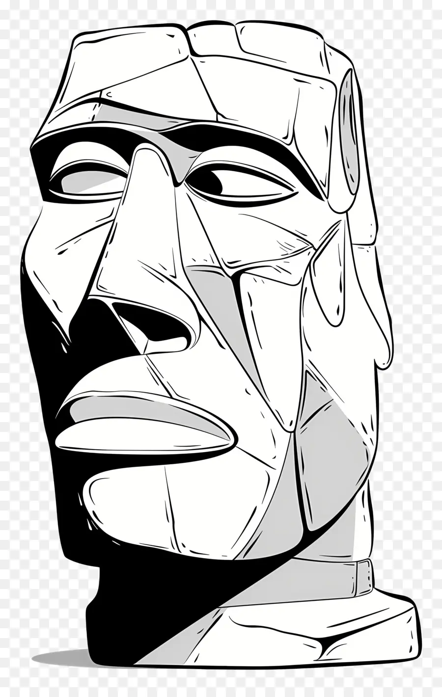 Cabeza De Escultura，La Cara PNG