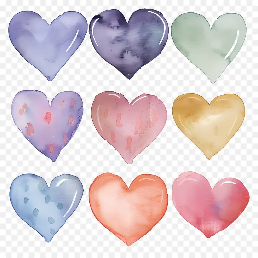 Corazones Pastel，Corazón PNG