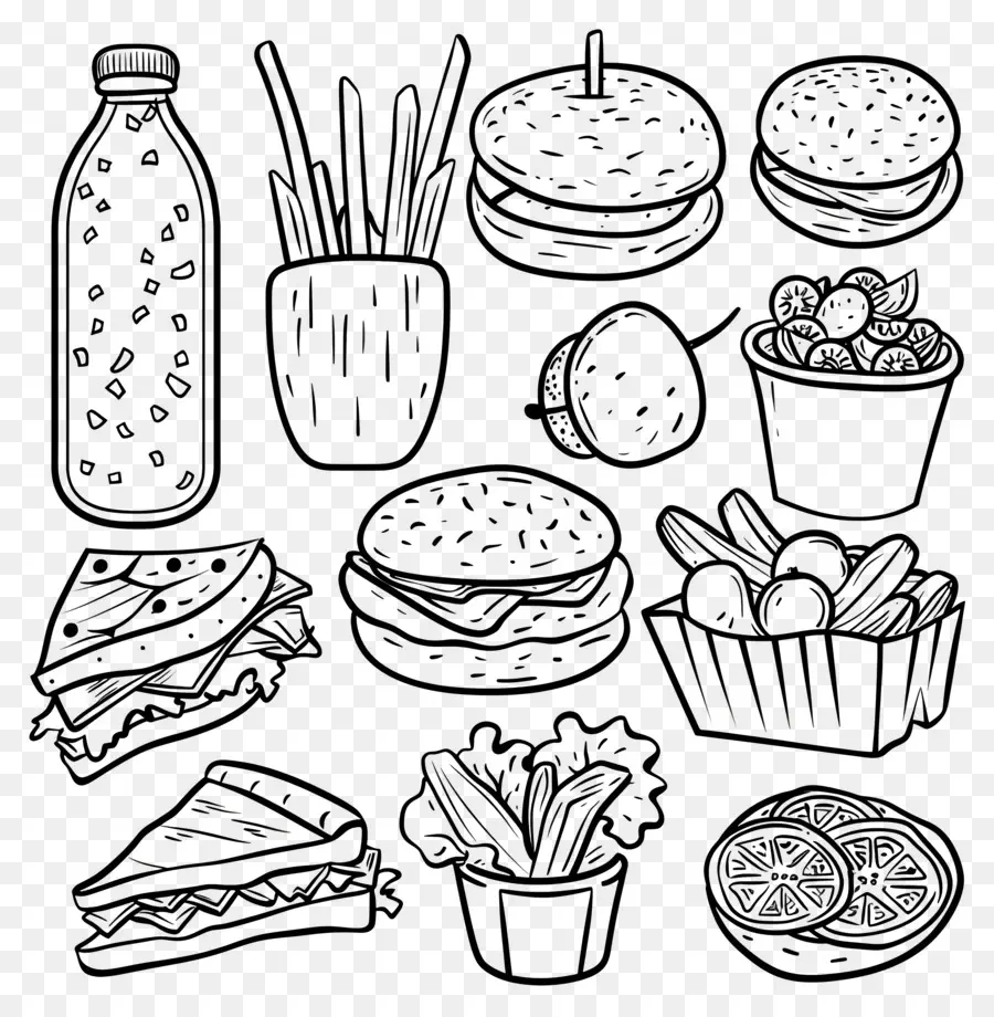 Patrón De Alimentación，Ilustraciones De Alimentos PNG
