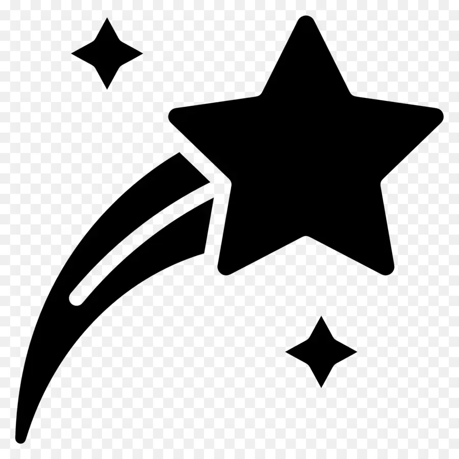 Shooting Star，Minimalistic PNG