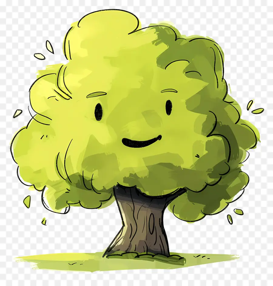 Dibujos Animados De árbol，árbol De Dibujo PNG