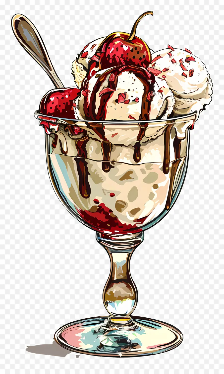 Copa De Helado，Helado De Vainilla PNG