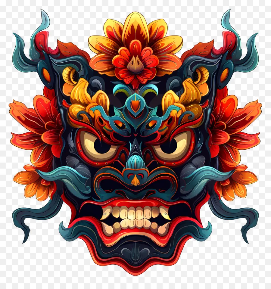 Máscara Cultural，La Máscara China PNG