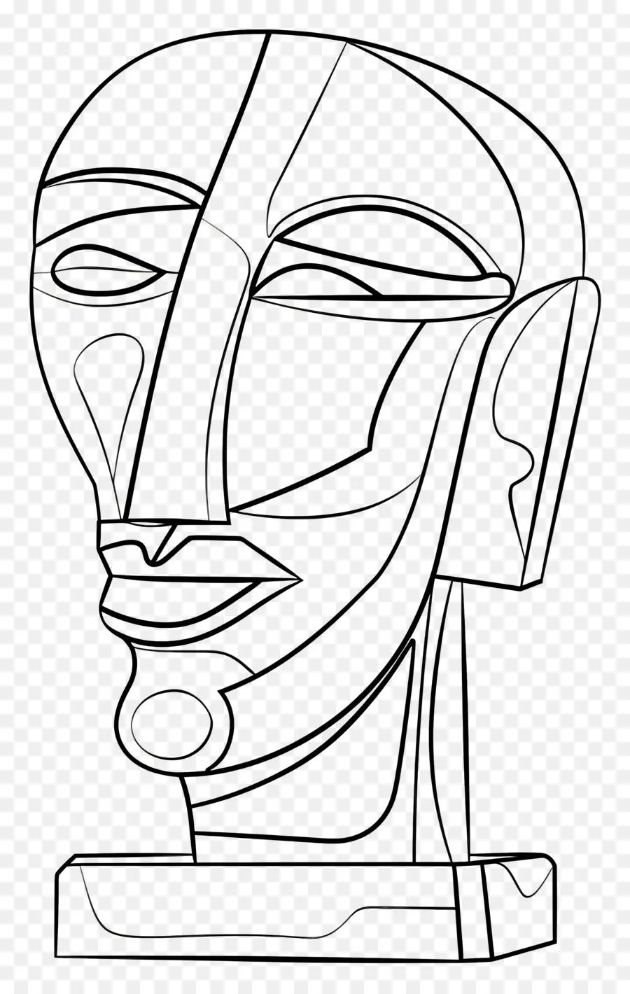 Cabeza De Escultura，Dibujo PNG