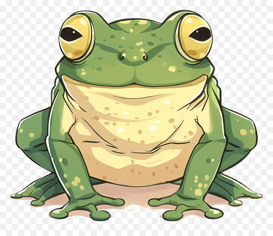 Cartoon Frog，Rana PNG