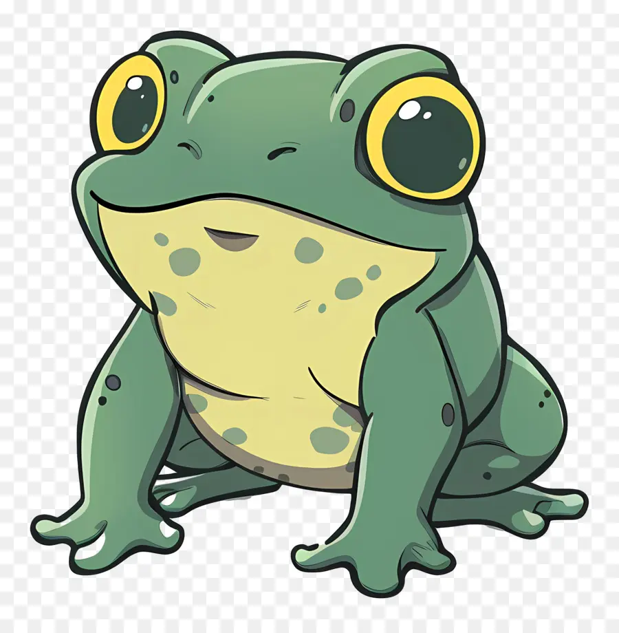 Cartoon Frog，Rana PNG