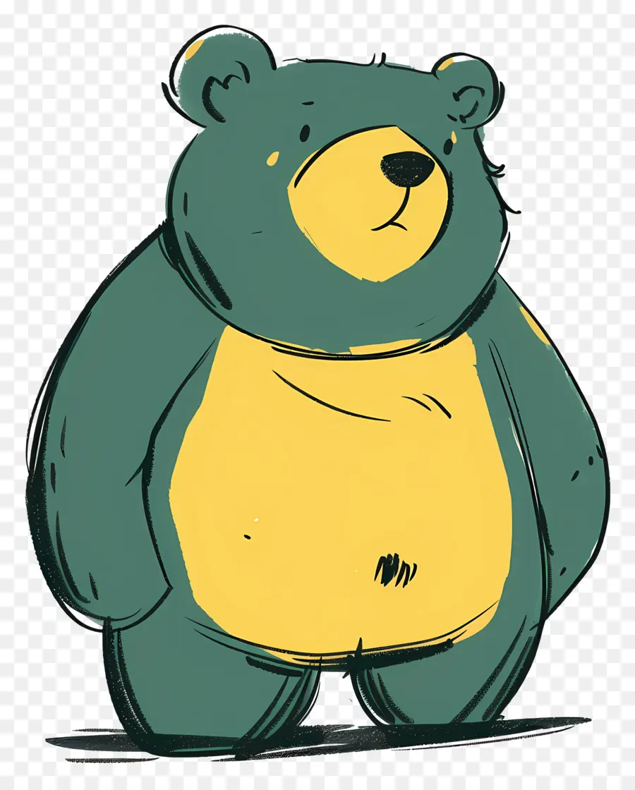 Cartoon Bear，Oso PNG