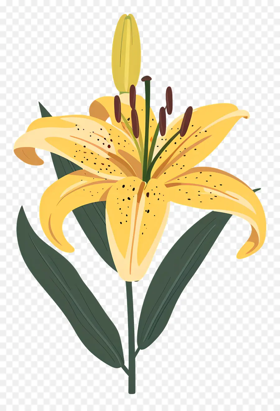 Flor De Lis，Pétalos Amarillo PNG