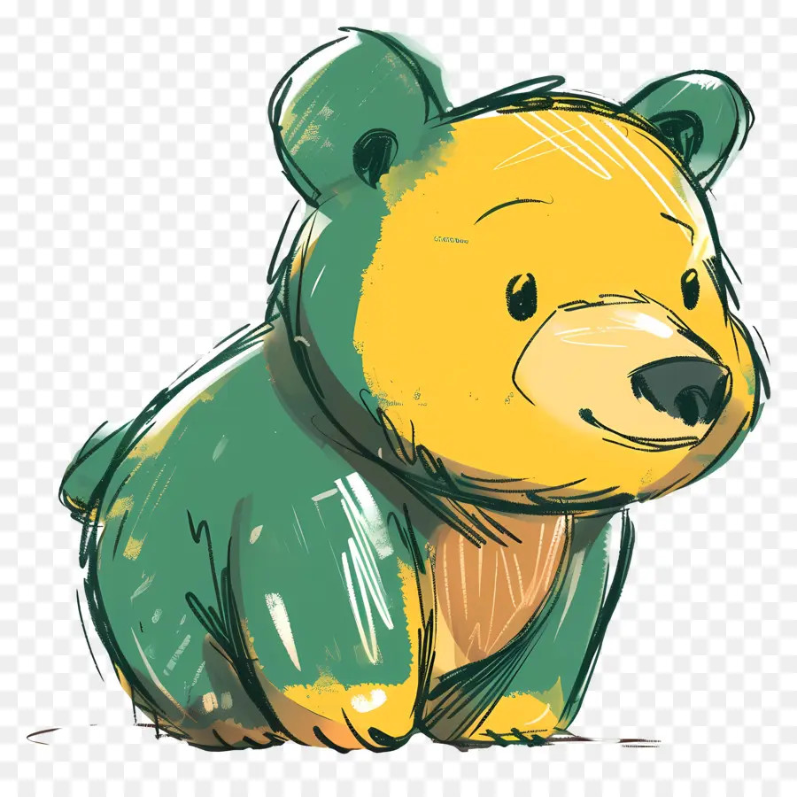 Cartoon Bear，Animal De Peluche PNG