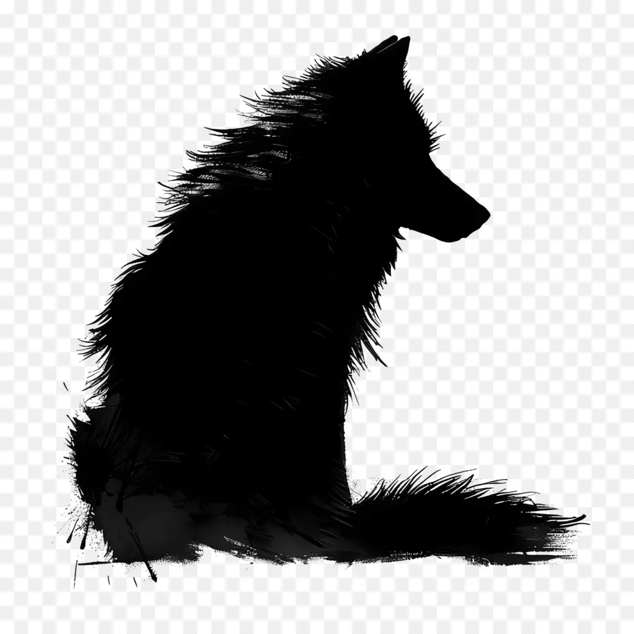 Lobo Silueta，Lobo Negro PNG