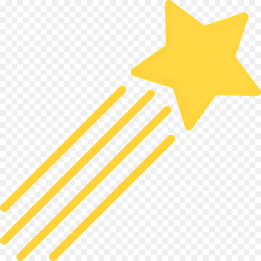 Shooting Star，Amarillo Y Negro PNG