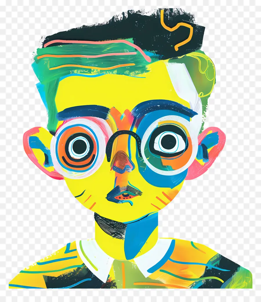 Niño，Hombre Con Gafas PNG