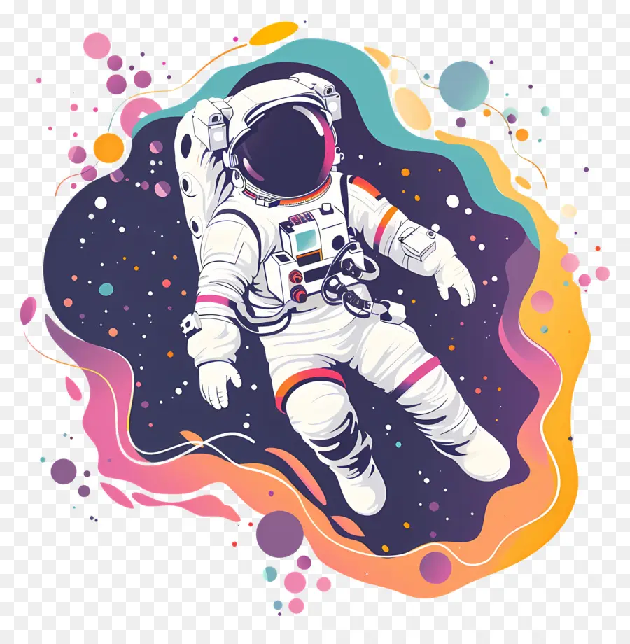 Astronauta Flotante，Astronauta PNG