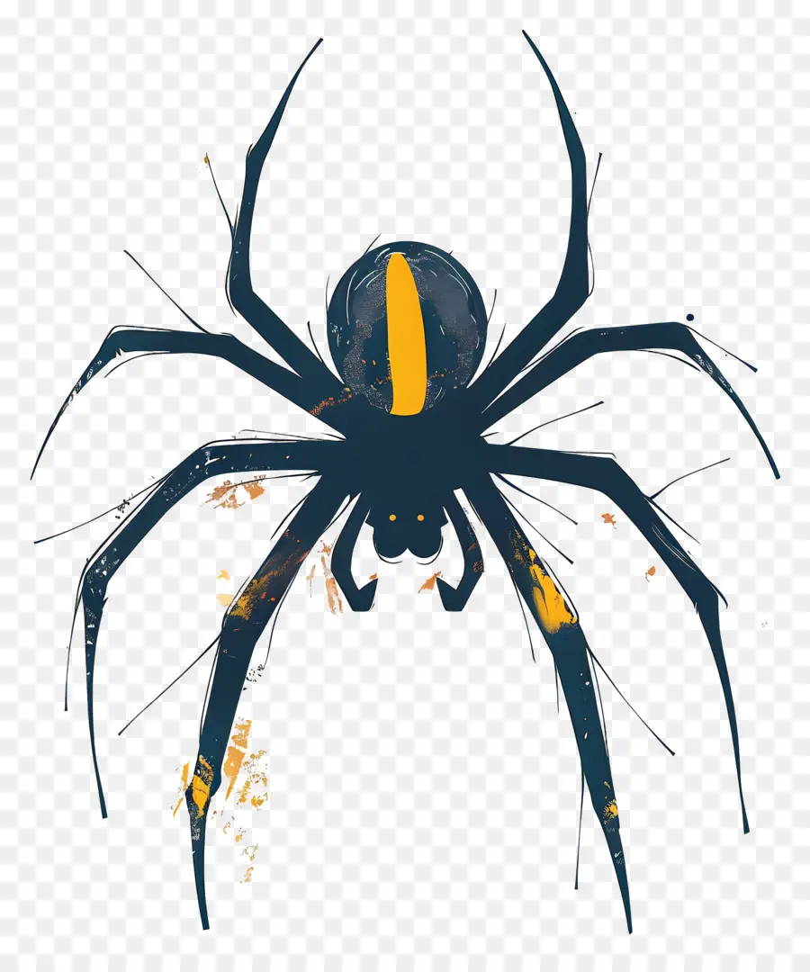 Araña，Amarillo PNG