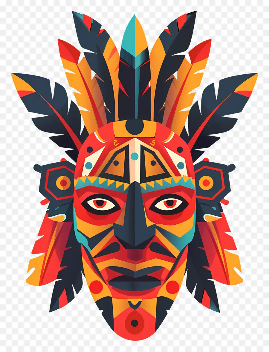 Máscara Cultural，Nativo Americano PNG