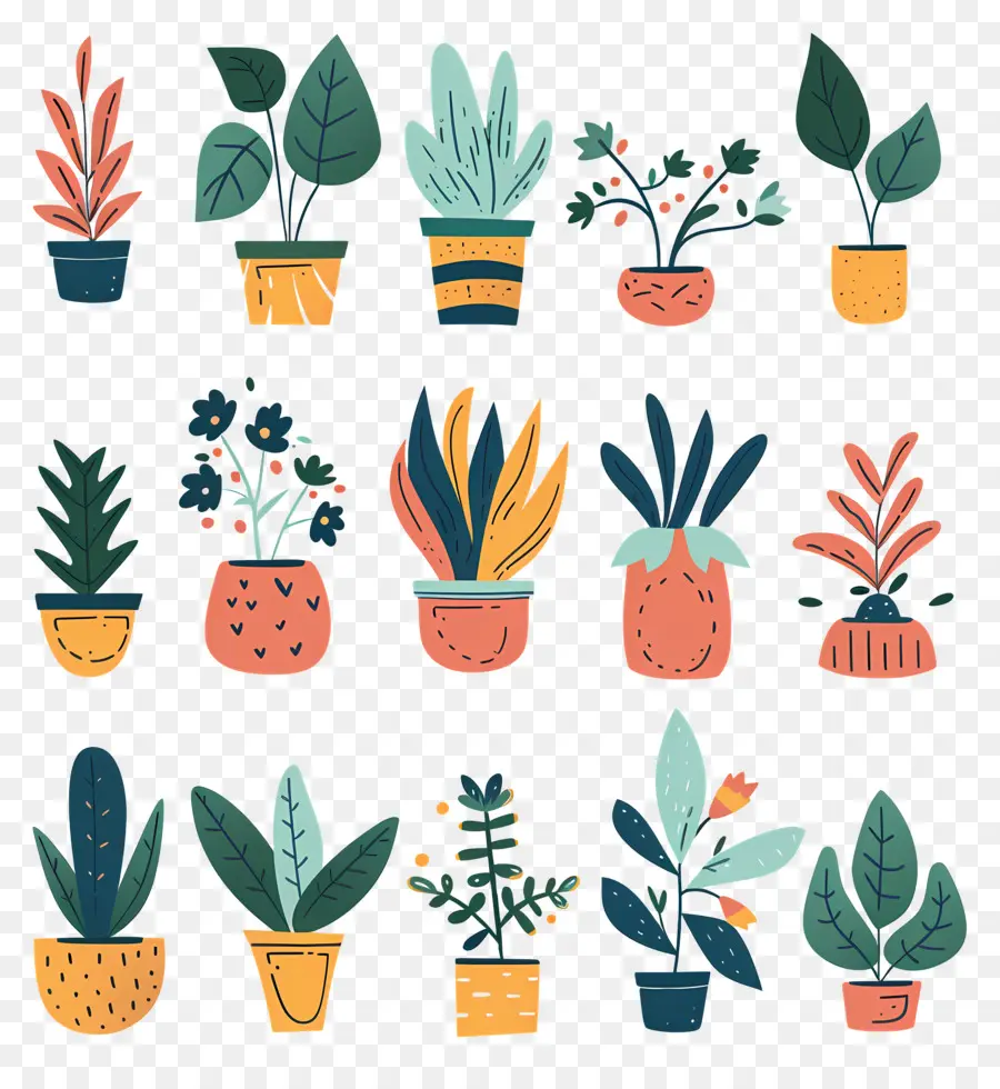 Las Plantas，Las Plantas En Maceta PNG