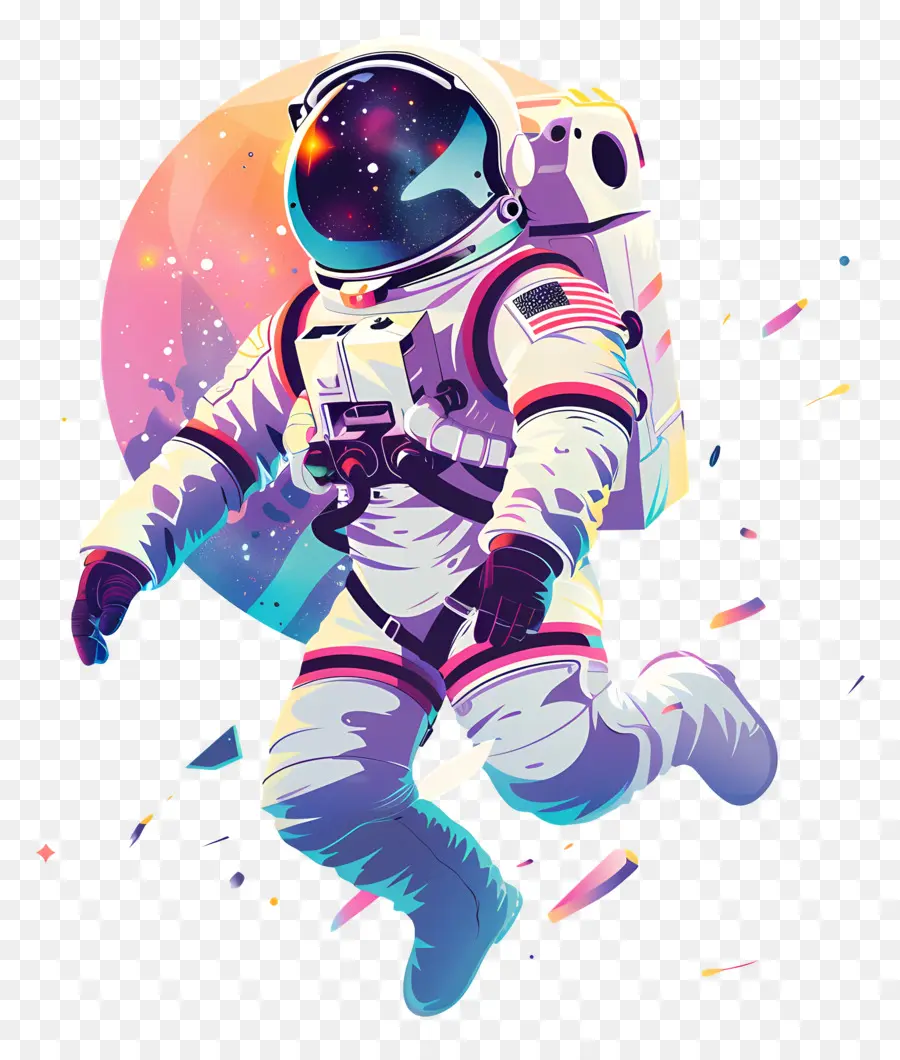 Astronauta Flotante，Astronauta PNG