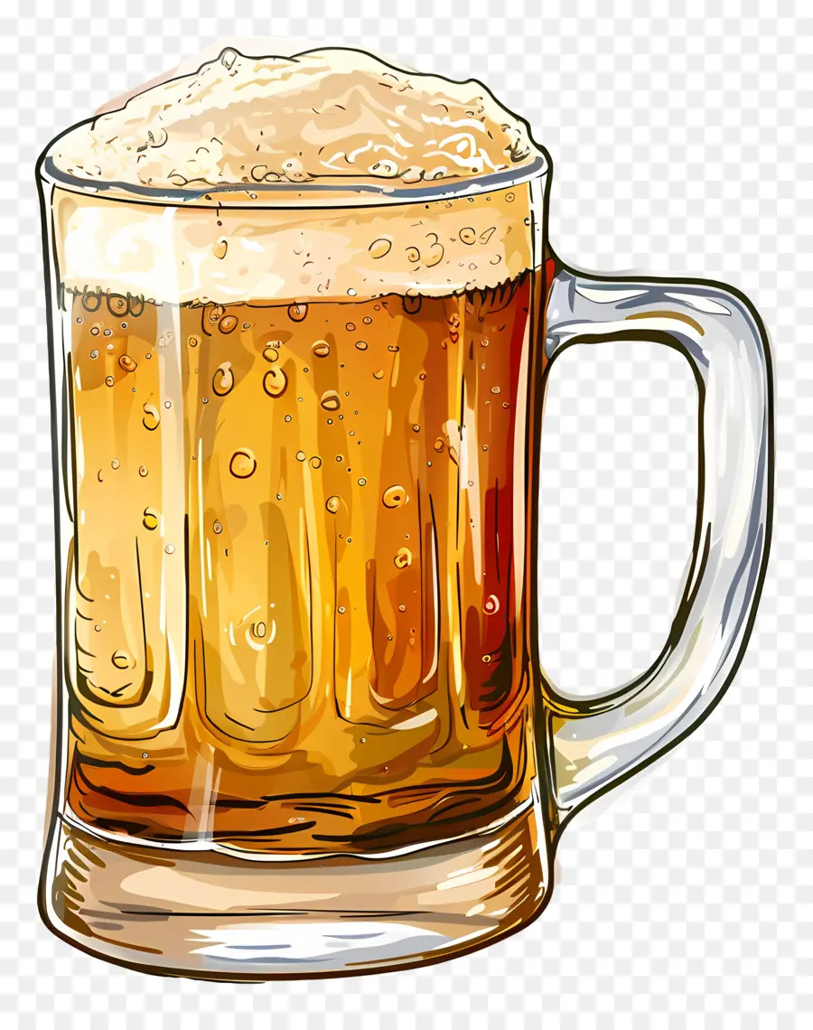 La Cerveza，Jarro De Cristal PNG