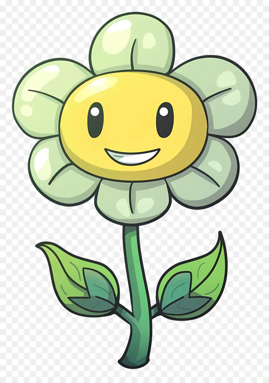 Cartoon Flower，Flor De La Cara Sonriente PNG