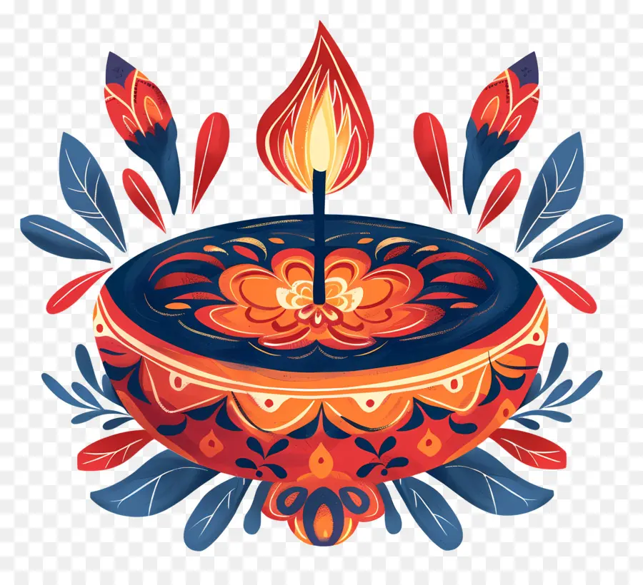 Diwali Diya，Placa Decorativa PNG