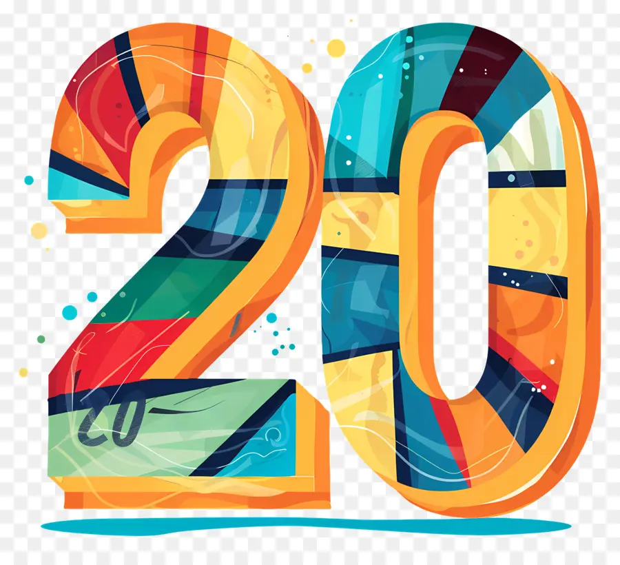 Número 20，Arte Moderno PNG