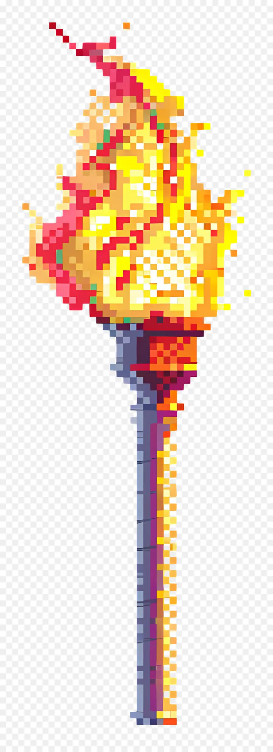 La Antorcha Olímpica，Pixel Art PNG