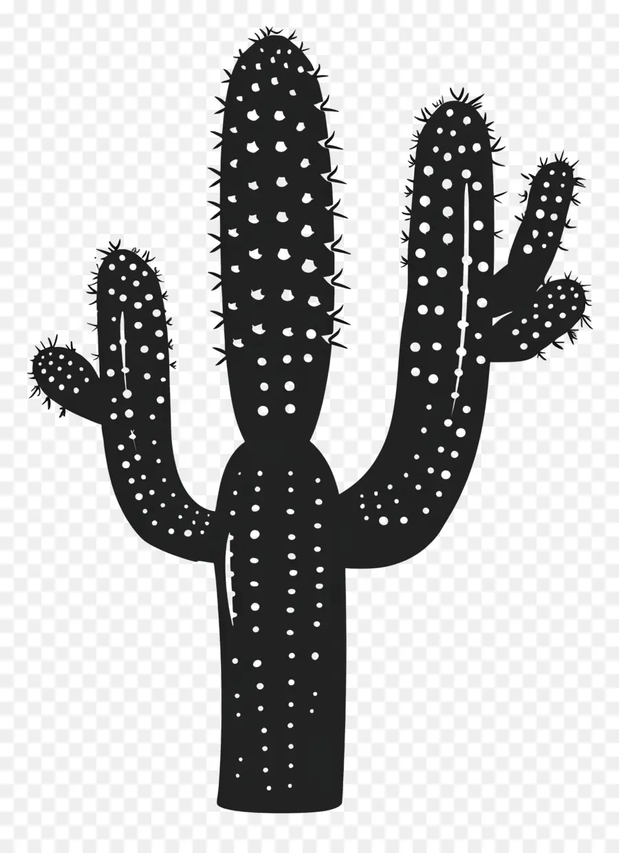 Silueta De Cactus Simple，Planta De Cactus PNG