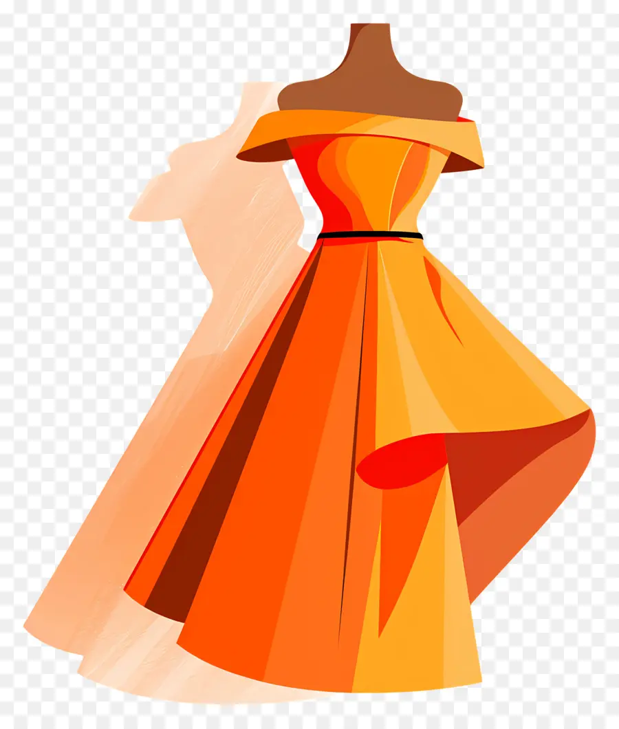 La Moda De Vestir，Vestido Formal De Naranja PNG