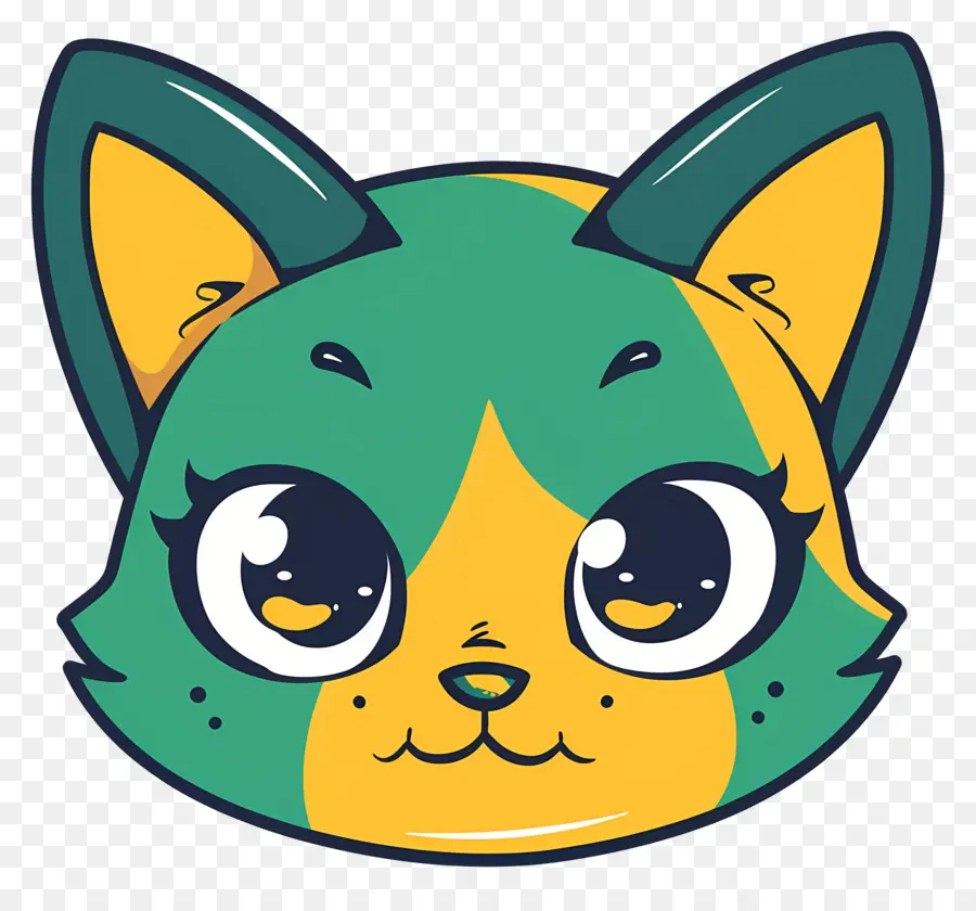 Gato Lindo Rostro，Gato De Dibujos Animados PNG