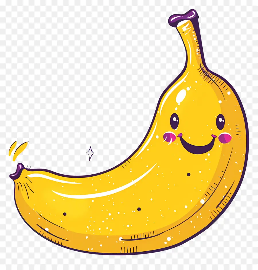 Lindo Plátano，Plátano De Dibujos Animados PNG