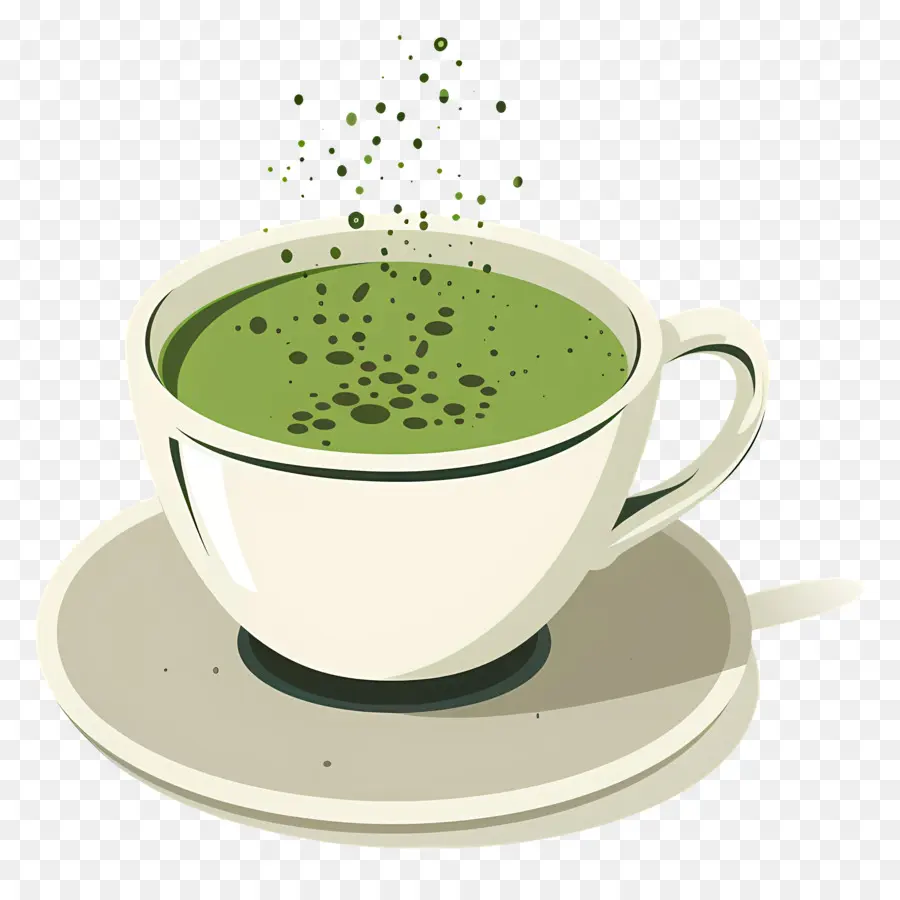 Taza De Té Verde，Bebida PNG