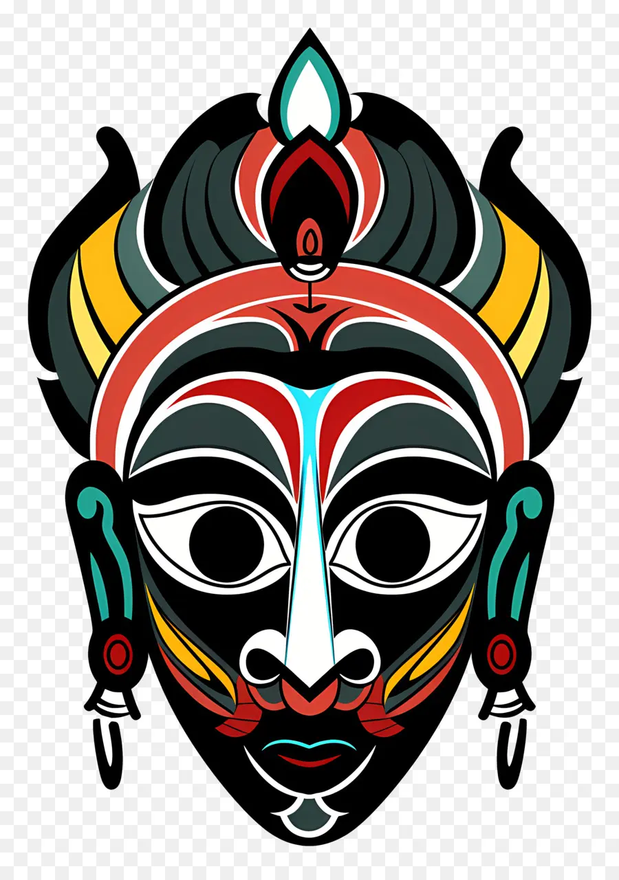 Máscara Cultural，Diosa Hindú PNG