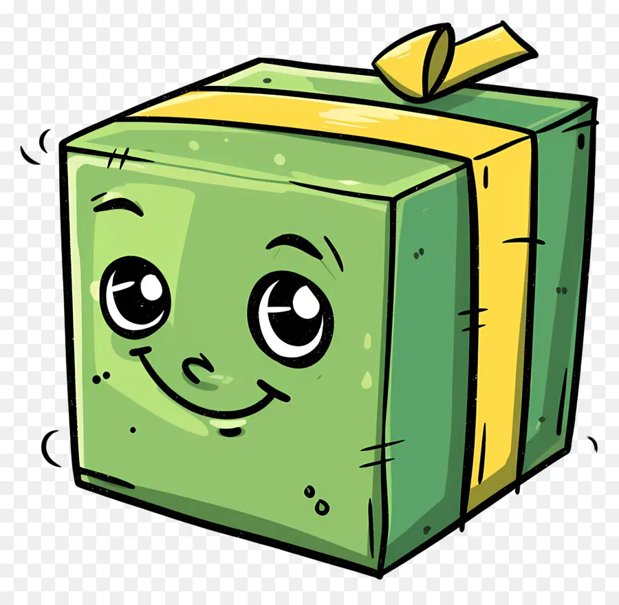 De Dibujos Animados Caja De Regalo，Lindo Cubo PNG