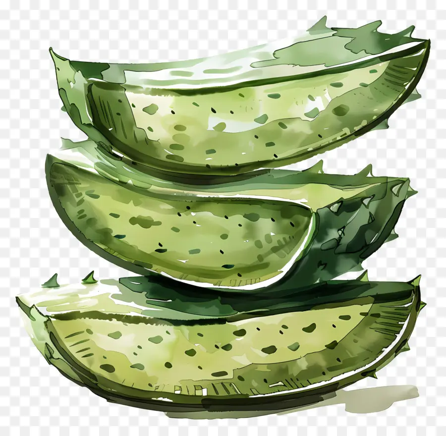 Rodajas De Aloe Vera，Áloe Vera PNG