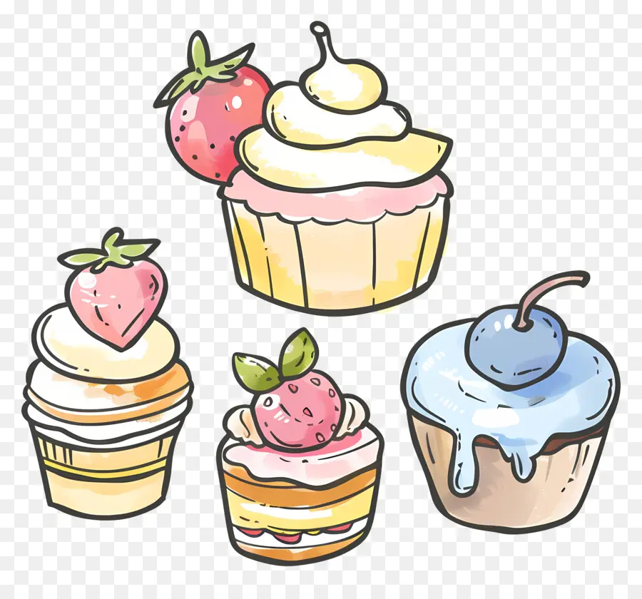 De Postre，Cupcakes PNG