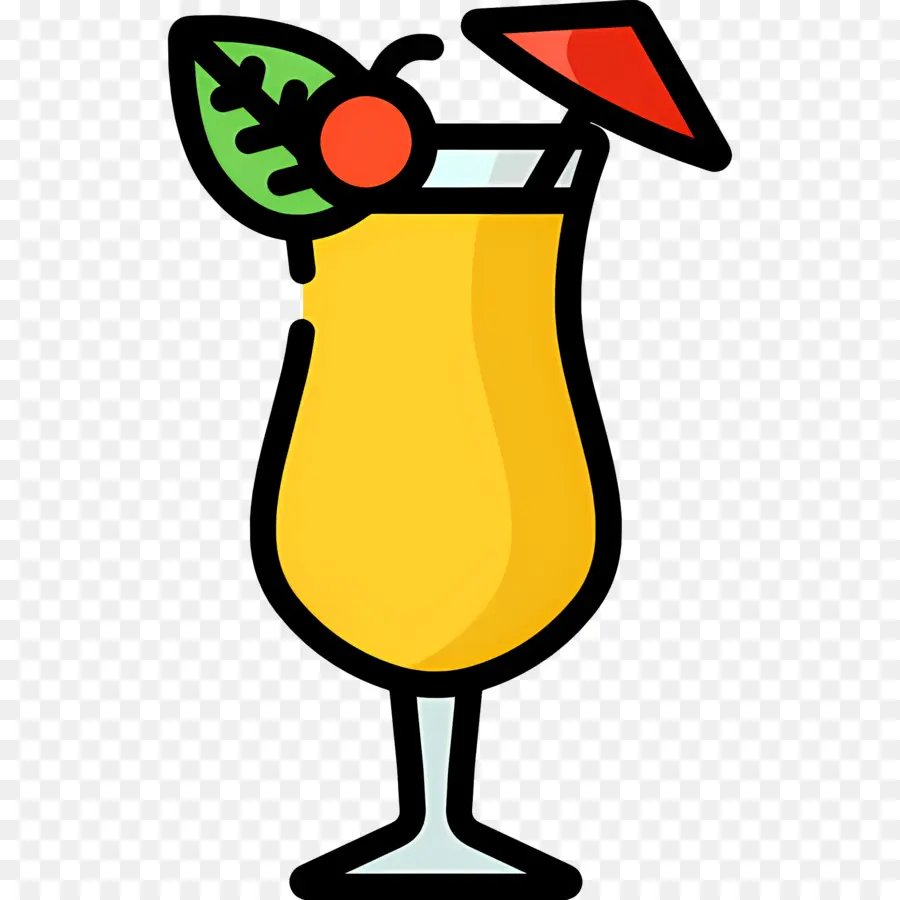 Coctel，Amarillo Beber PNG