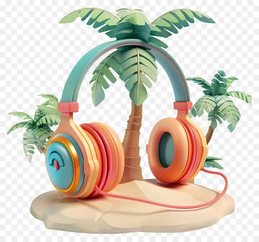 Melodías De Playa，Auriculares PNG